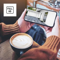 HAMA Övervakningskamera, Utomhus, vit