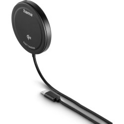 HAMA Trådlös laddning, Qi2 - 15W, Svart