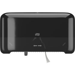 Tork T7 Dispenser Toalettpapper u/hylsa Dual Svart