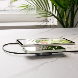 ZENS Trådlös laddare + USB-C, QI2, Svart