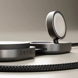 ZENS Trådlös laddning + USB-C, QI2, Pro 3, Svart