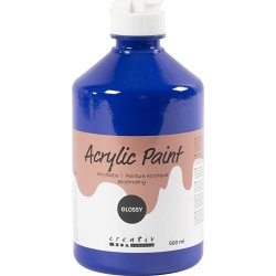 Akrylfärg A'Color 500 ml blank blå