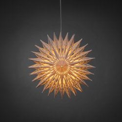 Pappersstjärna, Hängande, Blommig, Ø60 cm, Vit