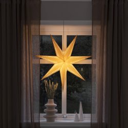 Pappersstjärna, Hängande, 7 spetsar, Ø78 cm, brun