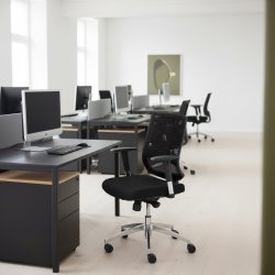 Kontorsstol Trento Nätrygg Svart sits