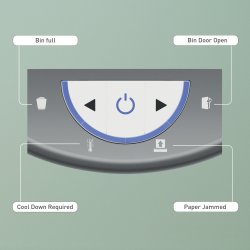 Leitz Dokumentförstörare t. hemmakontor P5 22L Vit