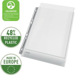 Leitz Plastficka | A4 | Exp. med hål| 3 st.