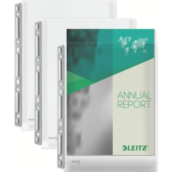 Leitz Plastficka | A4 | Exp. med hål| 3 st.