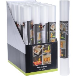 Halkskyddsmatta, klar plast, 90x32 cm.