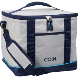 Kylväska Lux, grå/mörkblå, 32,5x28,5x33 cm, 28L.