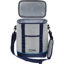 Kylväska Lux, grå/mörkblå, 25,5x15,5x33 cm, 12L.