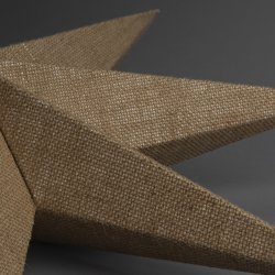 Pappersstjärna, Hängande, 7 spetsar, Ø60, natur