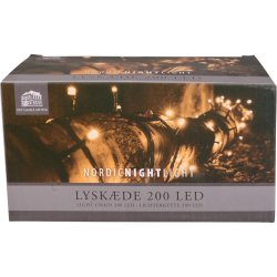 Ljusslinga m/200 LED, 19,90m, varm vit