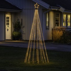 Julgran i metall med LED H240cm