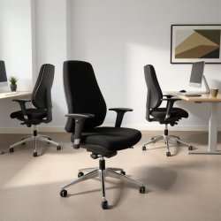 Kontorsstol Palermo | Med armstöd | Svart