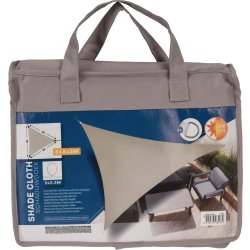 Solsegel, triangel, 3x3x3 meter, taupe