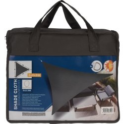 Solsegel, trekant, 3x3x3 meter, mörkgrå