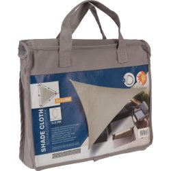 Solsegel, triangel, 3x3x3 meter, taupe