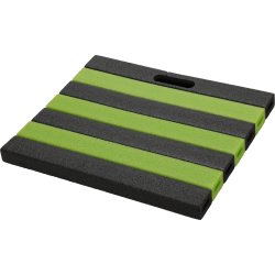 Knäkudde, svart/grön, 35x30x2,7 cm.