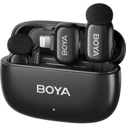 BOYA 2x Mini Mikrofon, trådlös, AI, 2,4 GHz