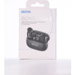 BOYA 2x Mini Mikrofon, trådlös, AI, 2,4 GHz