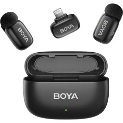 BOYA 2x Mini Mikrofon, trådlös, AI, 2,4 GHz