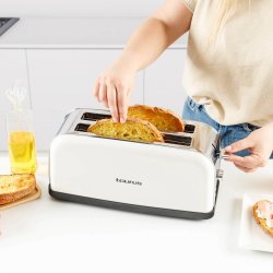 TAURUS Brödrost, Vintage, Lång, Krämfärgad