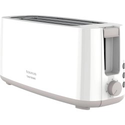 TAURUS Brödrost, Lång, Vit, Toastissimo
