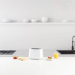 TAURUS Brödrost, Lång, Vit, Fusion Crunch