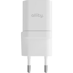 Allity Laddare, 1x USB-C, 1x USB-A, 20W - Vit