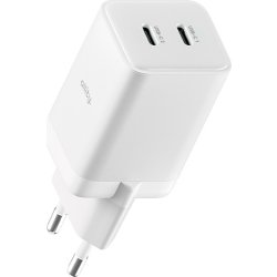 Allity Laddare, 2x USB-C, 45W - Vit