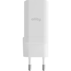 Allity Laddare, 1x USB-C, 1x USB-A, 45W - Vit