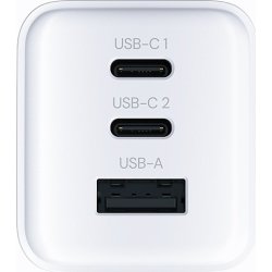 Allity Laddare, 2x USB-C, 1x USB-A, 65W - Vit