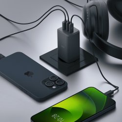 Allity 2x USB-C, 1x USB-A, 65W - Svart