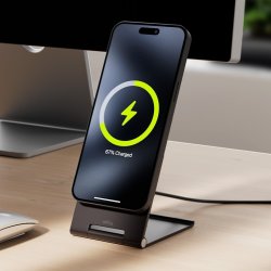 Allity Trådlös laddare, 15WMS, Grafit - AWC-200