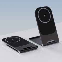 Allity Trådlös laddare, 15WMS, Grafit - AWC-200