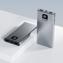 Allity Powerbank, 22,5W, Grå - APB-100
