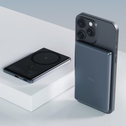 Allity Powerbank, trådlös - 20W, 5000 mAh - Grå