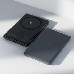 Allity Powerbank, trådlös - 20W, 5000 mAh - Grå