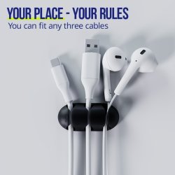 Allity Kabelorganisatör, 3-Pack - ASA-400