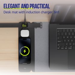 Allity Datorunderlägg, trådlös laddning 4-i-1, 15W