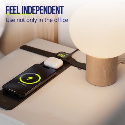 Allity Datorunderlägg, trådlös laddning 4-i-1, 15W