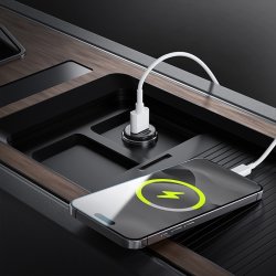 Allity Cigarstik, 1x USB-C, 1x USB-A. 30W - Svart