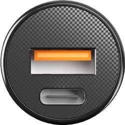 Allity Cigarstik, 1x USB-C, 1x USB-A. 30W - Svart