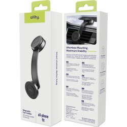 Allity Mobiltelefonhållare, Magnetisk, svart 200MS