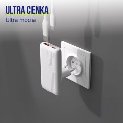 Allity Laddare, 1x USB-C, 1x USB-A, 65W - Vit