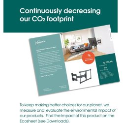 Vogel's TV-väggfäste, svart - TVM 3295