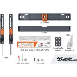 Vogel's TV-väggfäste, svart - TVM 3405