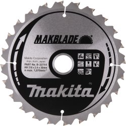 Makita HM-sågklinga Ø216mm, 24T, MakBlade