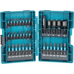 Makita Bitsset med 35 delar, Impact Black